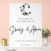 Dit leven en het volgende acryl trouwbord acryl bord (Huwelijk)