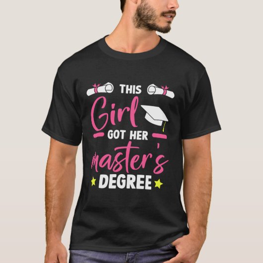 Dit leverde haar een master Afstuderen op T-shirt (Voorkant)