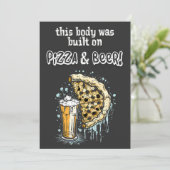 Dit lichaam werd gebouwd op Pizza en Beer Fun Meme Kaart (Staand voorkant)