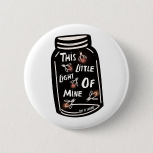 Dit lichtje van mij Christelijk Ronde Button 5,7 Cm