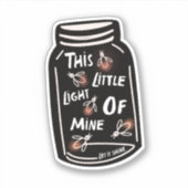 Dit lichtje van mij Christelijk Sticker (Voorkant)