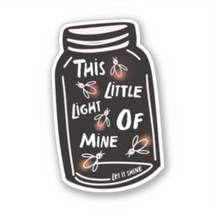 Dit lichtje van mij Christelijk Sticker