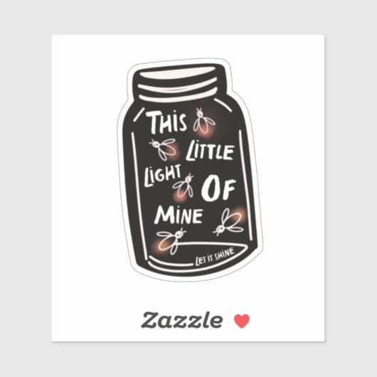 Dit lichtje van mij Christelijk Sticker (Vel)