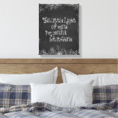 Dit lichtje van mij laat het schijnen canvas afdruk (Insitu (Slaapkamer))