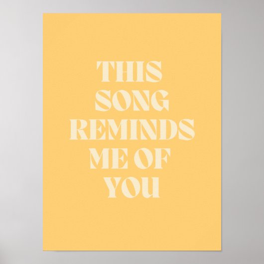 dit liedje doet me denken aan jou poster (Voorkant)