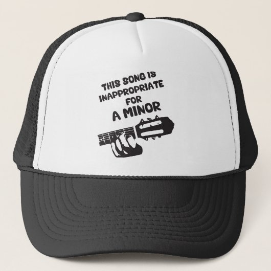 Dit liedje is ongepast voor een minderjarige trucker pet (Voorkant)