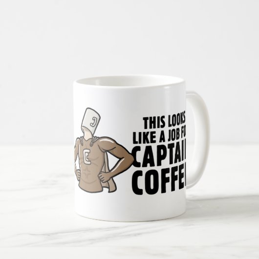 Dit lijkt een baan voor Kapitein Coffee Koffiemok (Voorkant rechts)