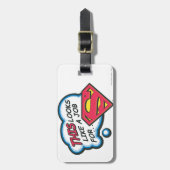 Dit lijkt een baan voor Superman Bagagelabel (Voorkant verticaal)