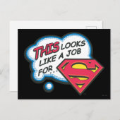 Dit lijkt een baan voor Superman Briefkaart (Voorkant / Achterkant)