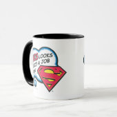 Dit lijkt een baan voor Superman Mok (Voorkant links)