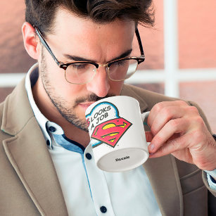 Dit lijkt een baan voor Superman Tweekleurige Koffiemok