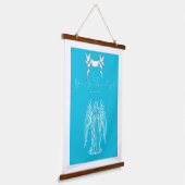 Dit 'Love Letter'-ontwerp verheft de geest, het li Hangend Wandkleed (Gebogen)