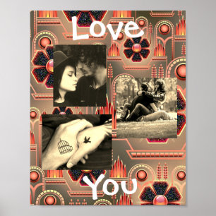 Dit 'Love You'-Poster van de Paar's Photo Poster