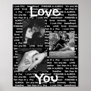 Dit 'Love You'-Poster van de Paar's Photo Poster