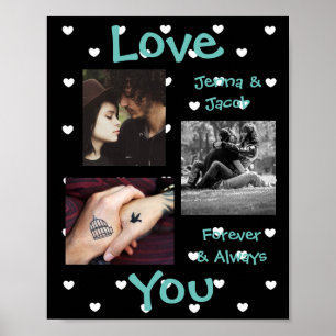 Dit 'Love You'-Poster van de Paar's Photo Poster