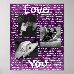 Dit 'Love You'-Poster van de Paar's Photo Poster