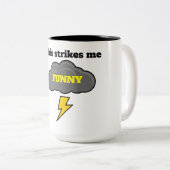 Dit maakt me grappig tweekleurige koffiemok (Voorkant rechts)