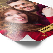 Dit magische moment gepersonaliseerde grens 5 "x7" foto afdruk (Hoek)