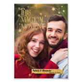 Dit magische moment gepersonaliseerde grens 5 "x7" foto afdruk (Voorkant)