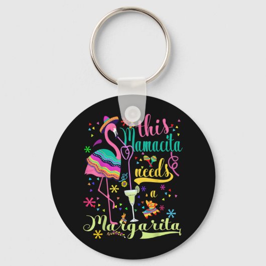 Dit Mamacita heeft een Margarita Cinco De Mayo Pin Sleutelhanger (Voorkant)
