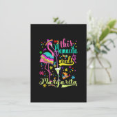 Dit Mamacita heeft een Margarita Flamingo Funny Ci Kaart (Staand voorkant)