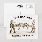 Dit Man werd met de dood gesproken Briefkaart (Voorkant / Achterkant)