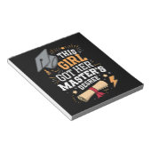 Dit meisje behaalde haar master Afstuderen Notitieblok (Schuin)