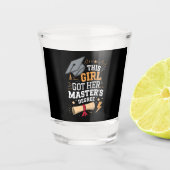Dit meisje behaalde haar master Afstuderen Shot Glas (Voorkant)