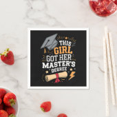 Dit meisje behaalde haar masterdiploma afstuderen servet (Insitu)