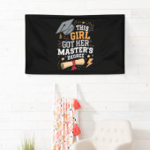 Dit meisje behaalde haar masterdiploma afstuderen spandoek (Insitu)