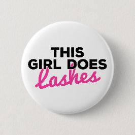 Dit meisje doet Lashes Button