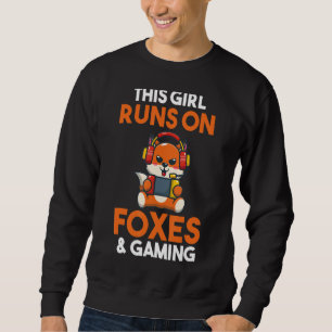 Dit meisje draait op games en kogels trui