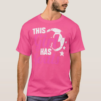 Dit meisje heeft doelen Grappige vrouwen Football  T-shirt