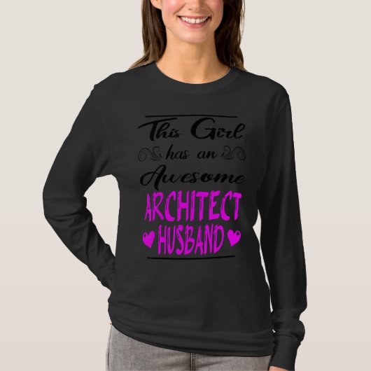 Dit meisje heeft een Geweldige architect-man T-shirt (Voorkant)