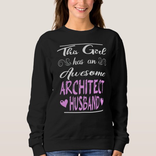 Dit meisje heeft een Geweldige architect-man Trui (Voorkant)