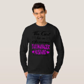 Dit meisje heeft een Geweldige fiscaal manager. T-shirt (Voorkant volledig)
