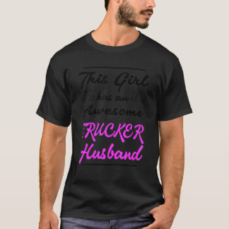 Dit meisje heeft een Geweldige Trucker Husband 1 T-shirt