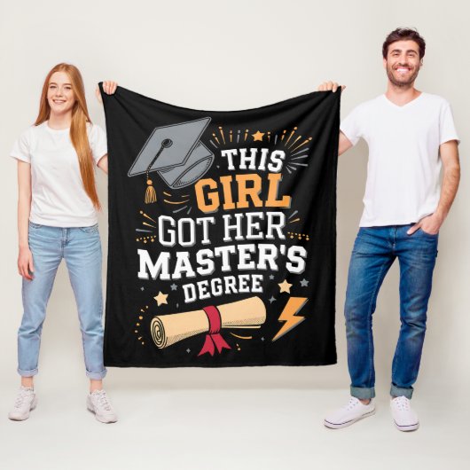 Dit Meisje Heeft Haar Masterdiploma Behaald Fleece Deken (In situ)