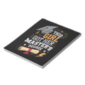 Dit Meisje Heeft Haar Masterdiploma Behaald Notitieblok (Linkerzijde)