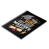 Dit Meisje Heeft Haar Masterdiploma Behaald Notitieboek (Linkerzijde)