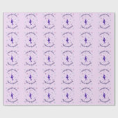 Dit meisje houdt van afbeelding schaatsen cadeaupapier (Vlak)