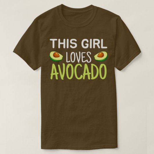 Dit meisje houdt van Avocado Classic TShirt (Design voorkant)
