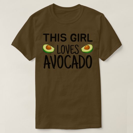 Dit meisje houdt van Avocado T-shirt (Design voorkant)
