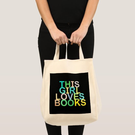 DIT MEISJE HOUDT VAN BOEKEN TOTE BAG (Voorkant (product))