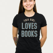 Dit meisje houdt van boeken Tshirt