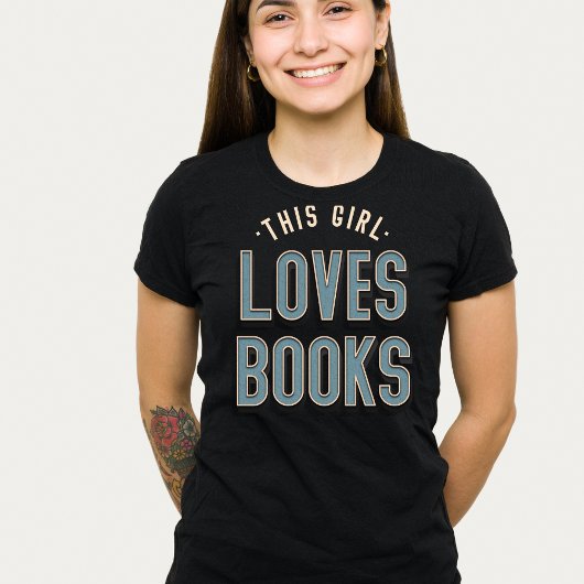 Dit meisje houdt van boeken Tshirt