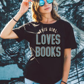Dit meisje houdt van boeken Tshirt