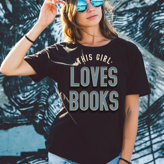 Dit meisje houdt van boeken Tshirt