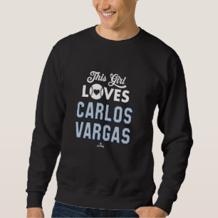 Dit meisje houdt van Carlos Vargas Seattle-honkbal Trui