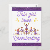 Dit meisje houdt van Cheerlead Briefkaart (Voorkant / Achterkant)
